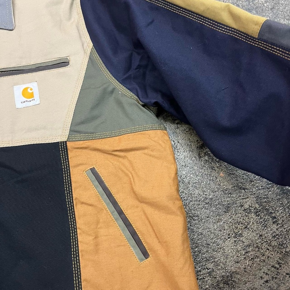 Vtg Carhartt Multicolor Custom Detroit Jacket - colorblock brand new - Picture 3 of 6